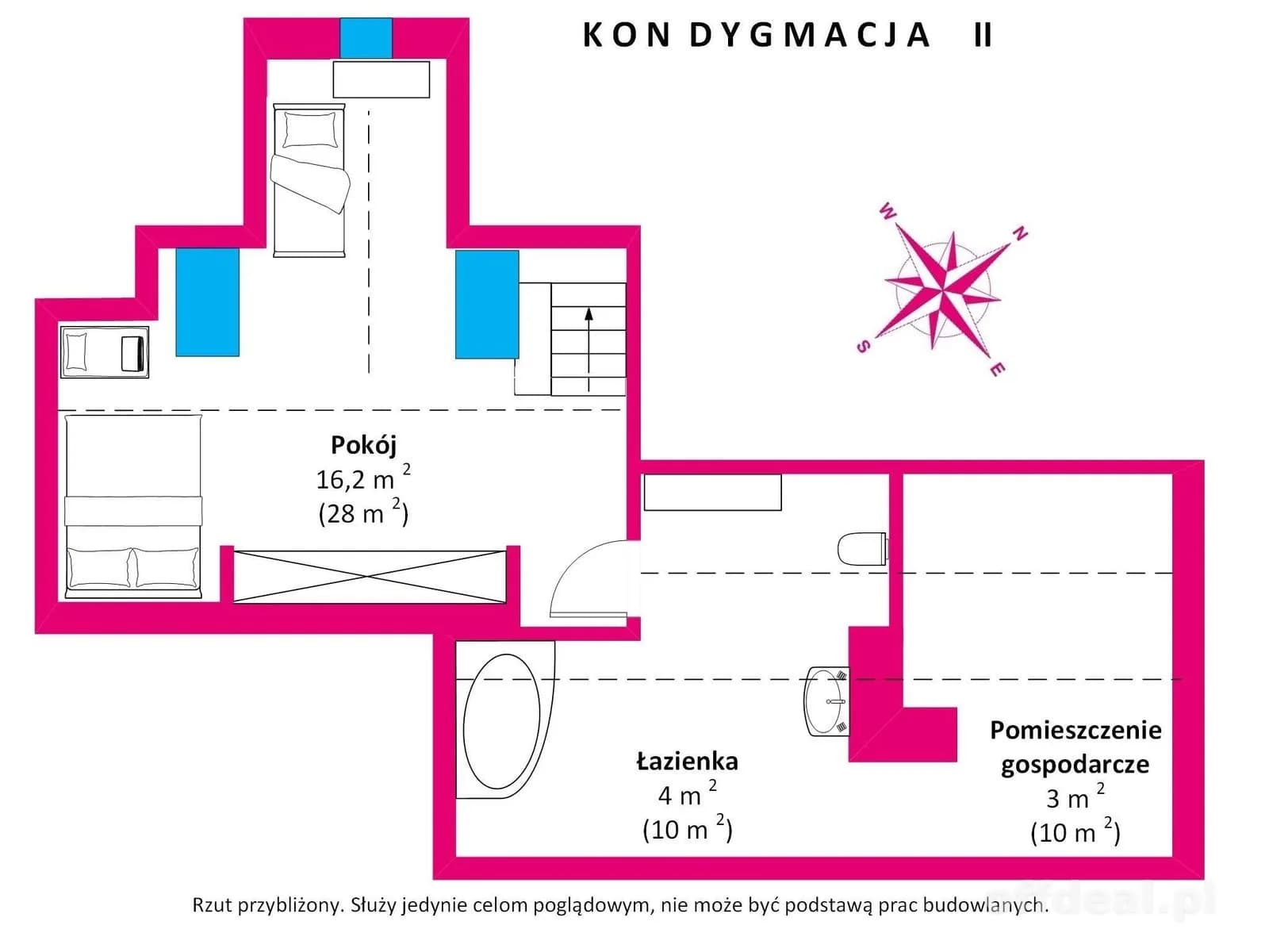 Mieszkanie przestronne z piwnicą i dwoma balkonami