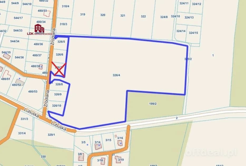 plot for sale in Przytok | 52,278 m²