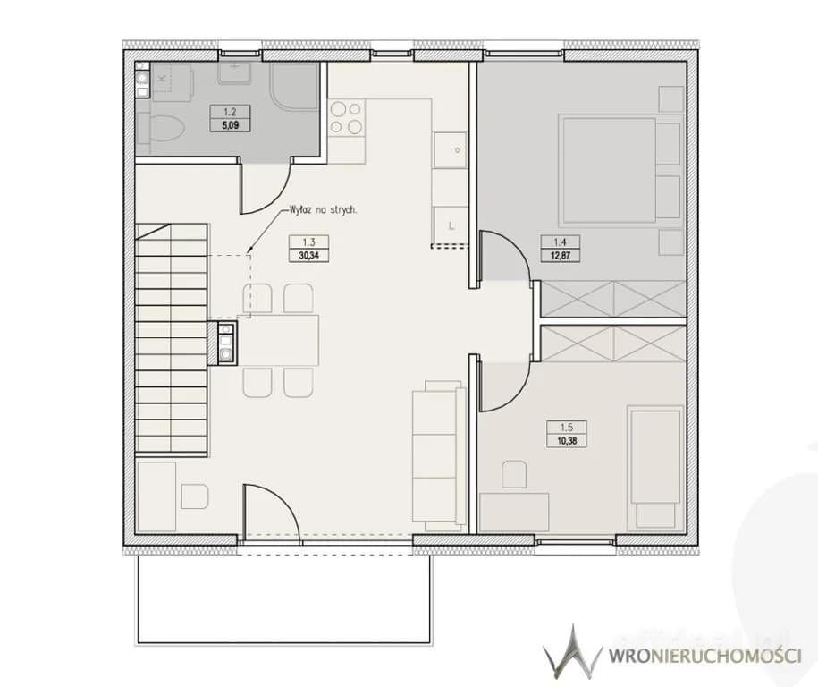 Zdjęcie 3: Mieszkanie, 3 pokoje, 56 m², Pieszyce