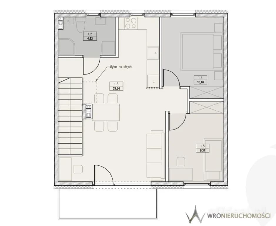 Zdjęcie 4: Mieszkanie, 3 pokoje, 56 m², Pieszyce