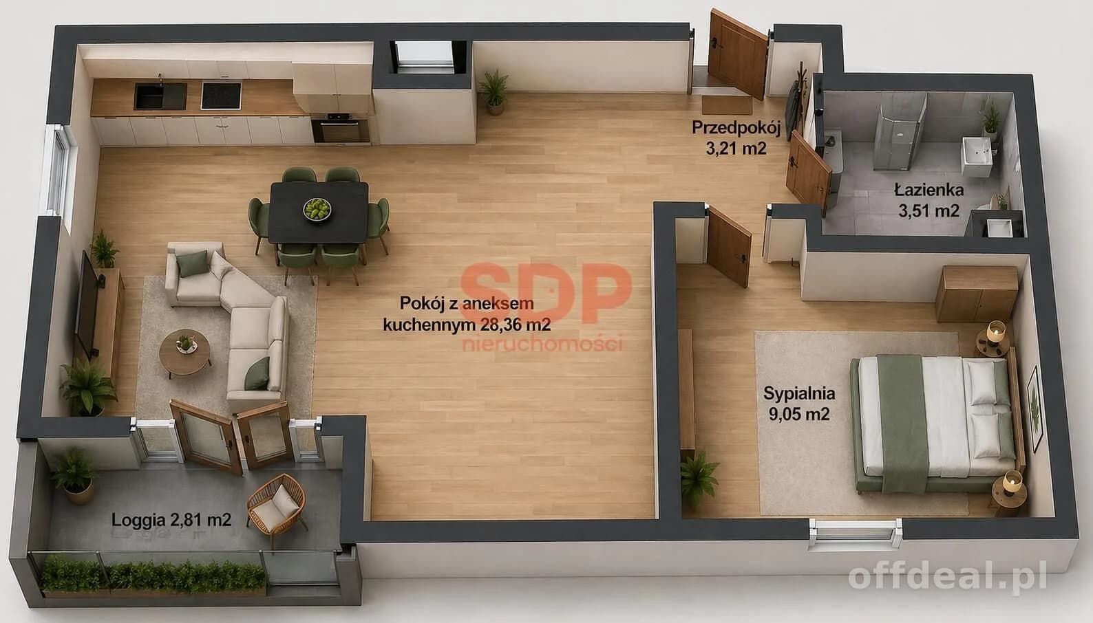 appartement à vendre à Wrocław, Stare Miasto, Przedmieście Świdnickie | 2 pièces | 44,13 m²