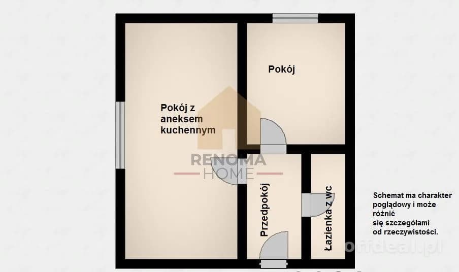 2-room apartment for sale in Walim | 33 m²
