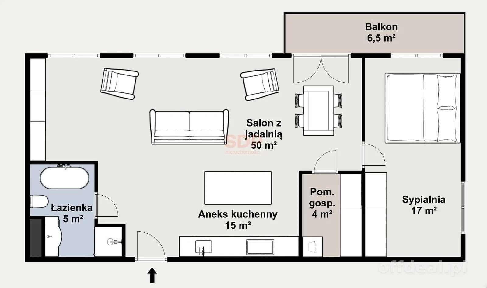 LOFT z balkonem i MP w centrum!