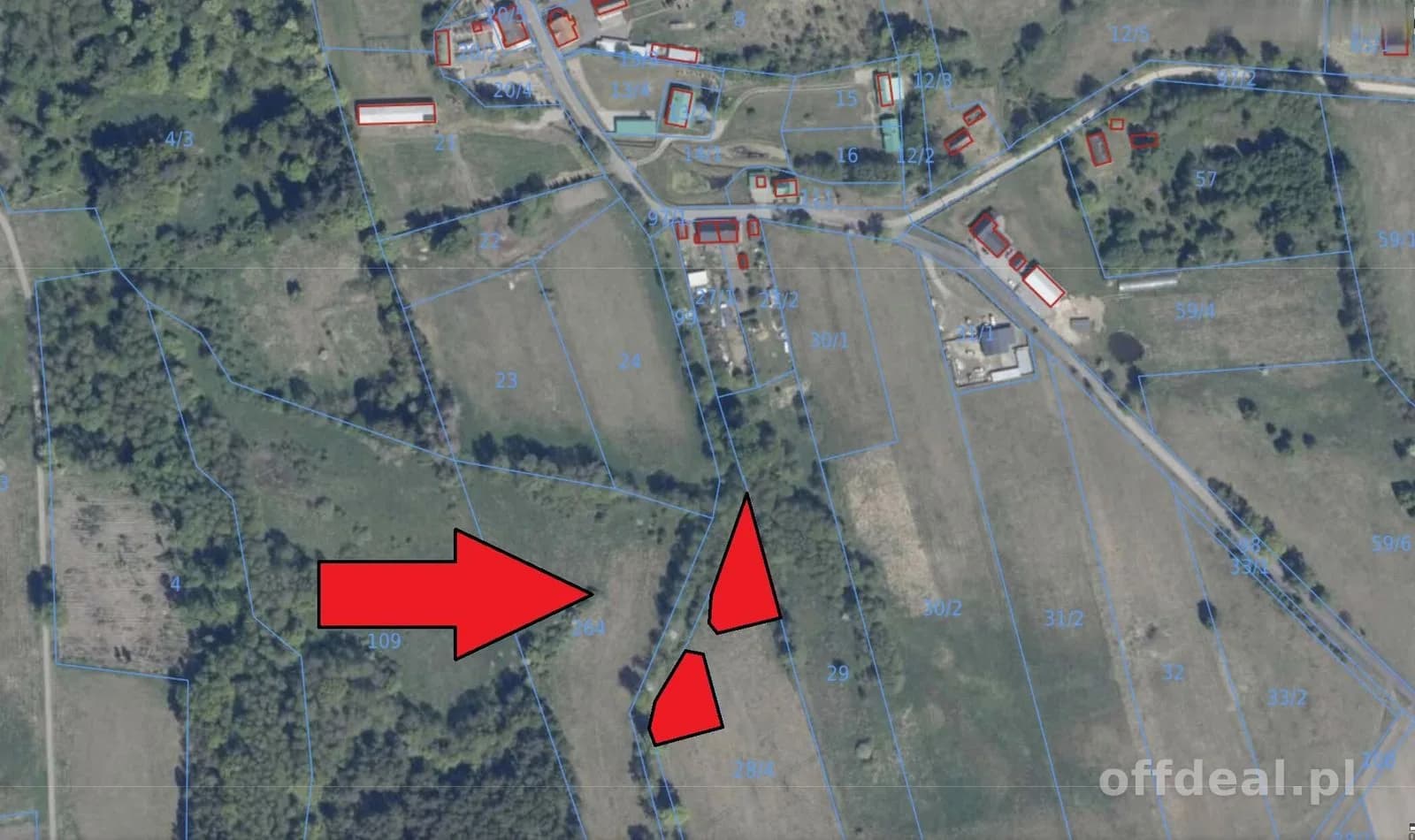 Zdjęcie 1: Działka, 1214 m², Krzecko