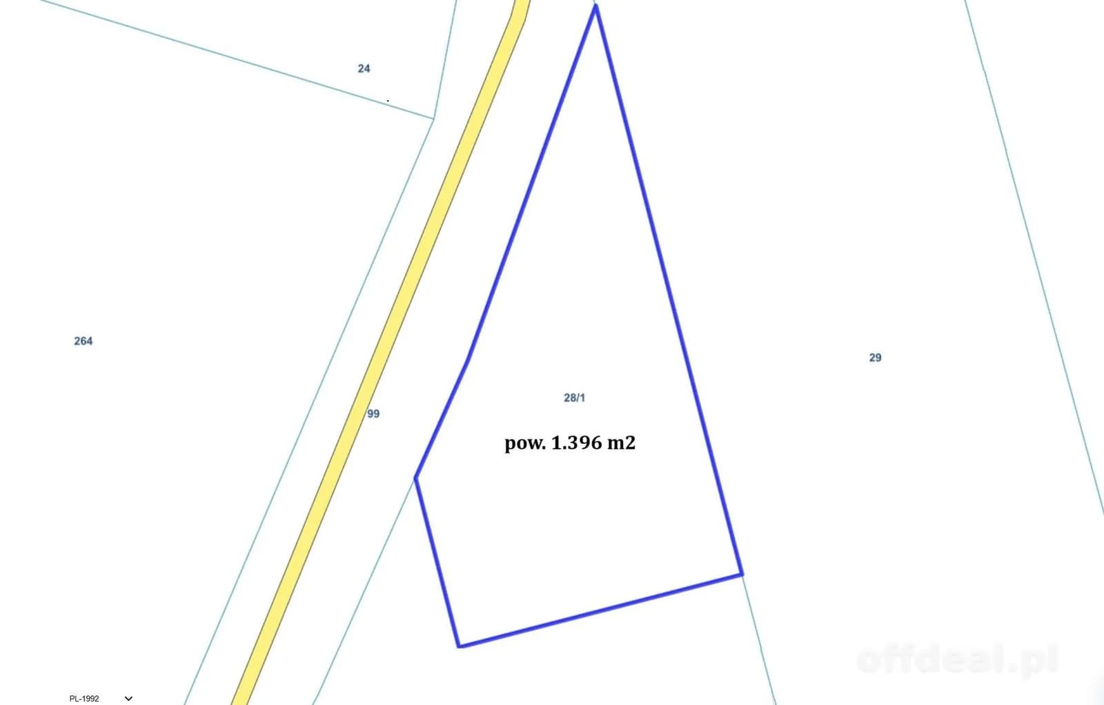 Zdjęcie 5: Działka, 1214 m², Krzecko