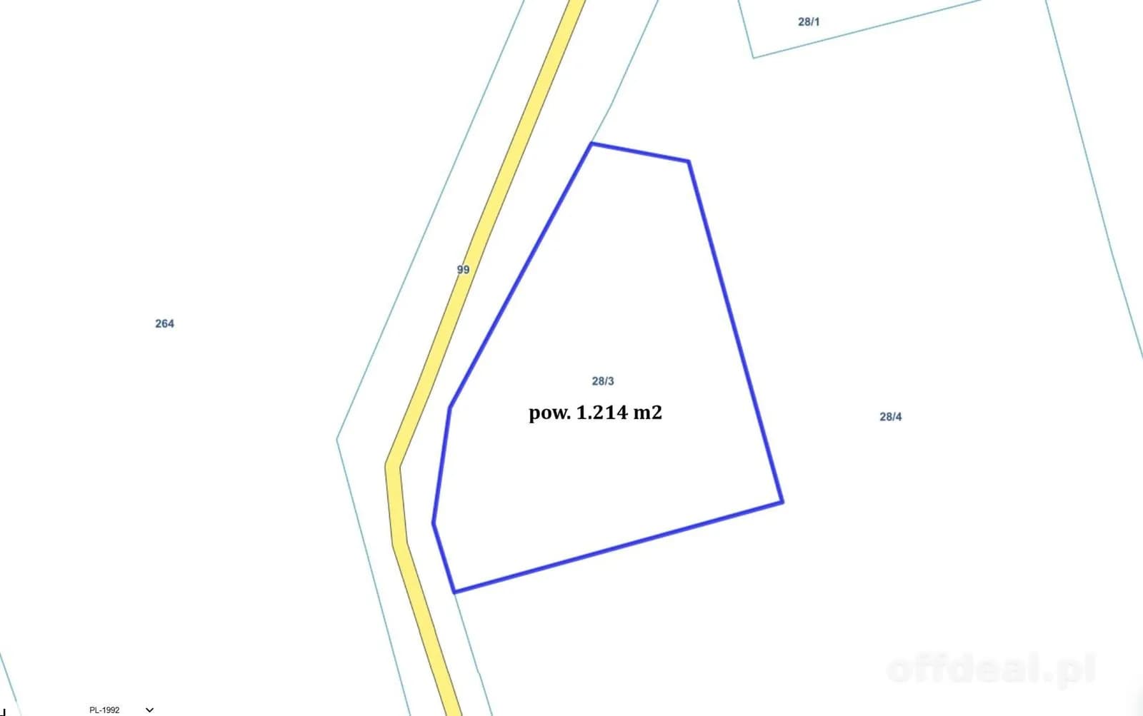 Zdjęcie 2: Działka, 1214 m², Krzecko