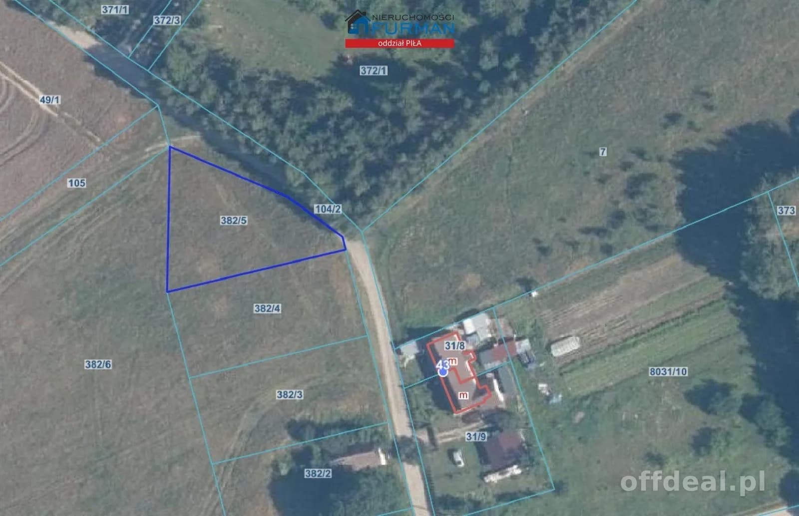 terrain à vendre à Wałcz | 908 m²