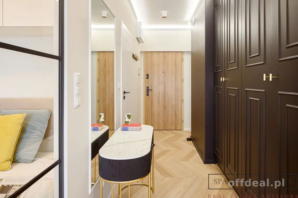 Quorum studio, widok na Odrę , balkon, AC
