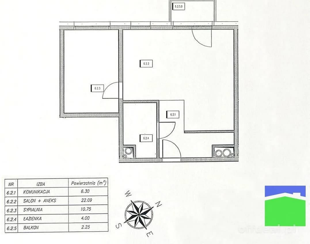 appartement à vendre à Łódź, Widzew-Wschód | 2 pièces | 43,13 m²
