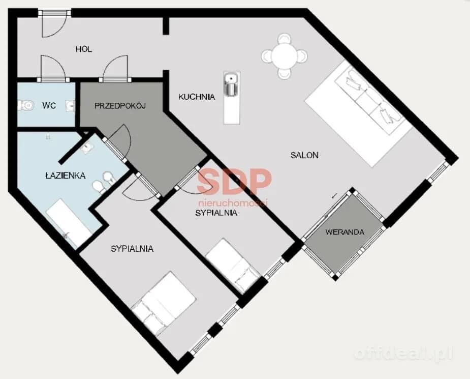 3-Zimmer Wohnung zum Verkauf in Wrocław, Śródmieście, Nadodrze | 113,72 m²