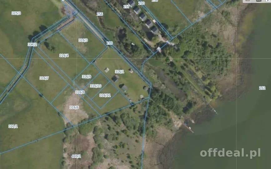Działki 70m od linii brzegowej jeziora - SWJM