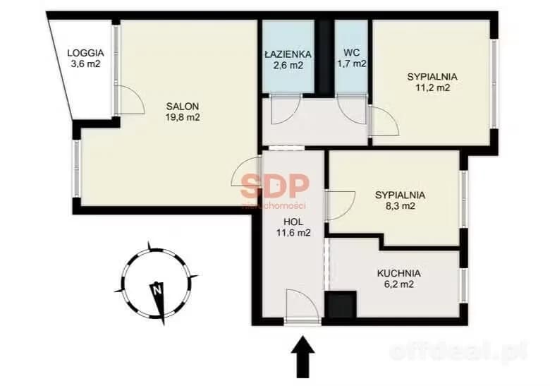 Foto 16: Wohnung, 3 rooms, 62 m², Warszawa