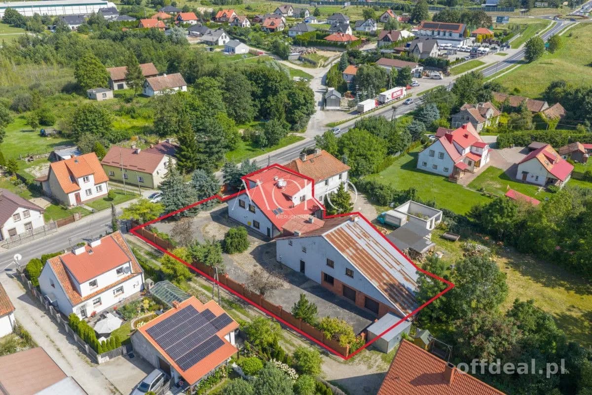Duża działka 2000 m2 z dwoma domami obok Mrągowa