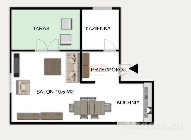 2-Zimmer Wohnung zum Verkauf in Wrocław, Fabryczna, Leśnica | 43,86 m²
