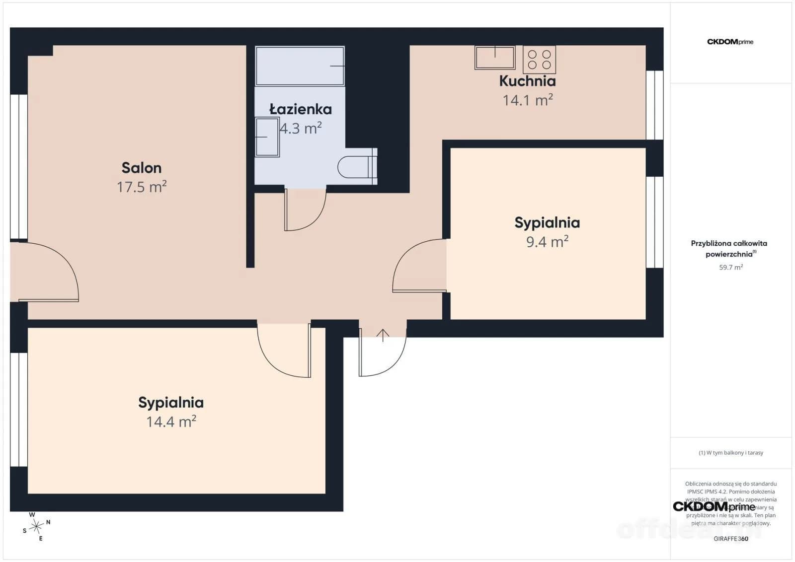 Zdjęcie 17: Mieszkanie, 3 pokoje, 62 m², Kielce