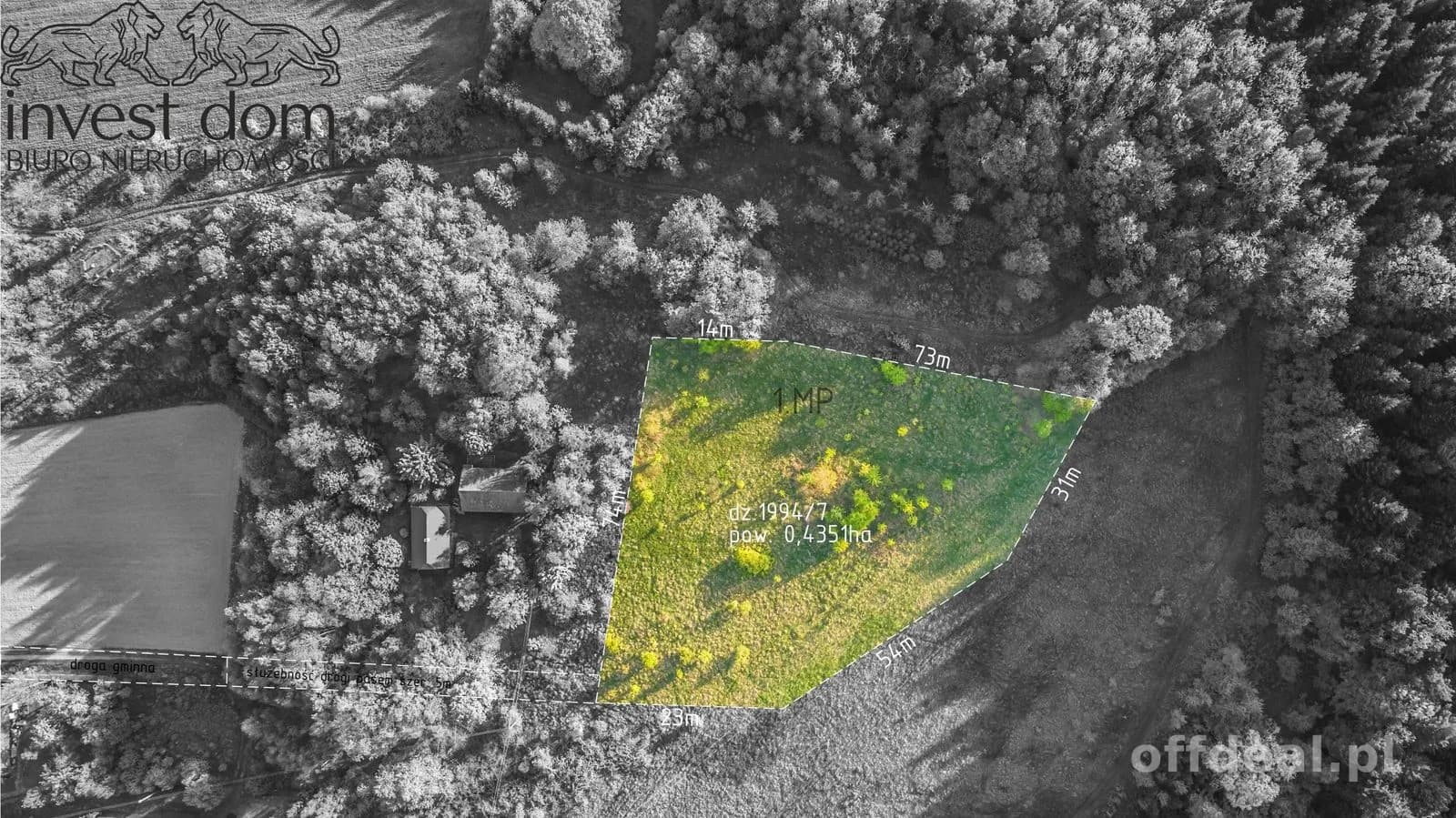 ділянка на продаж у Wójtowa | 4 351 m²