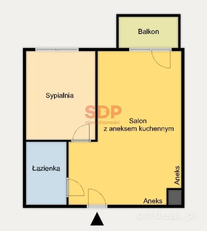 2-Zimmer Wohnung zum Verkauf in Wrocław, Krzyki, Huby | 36 m²