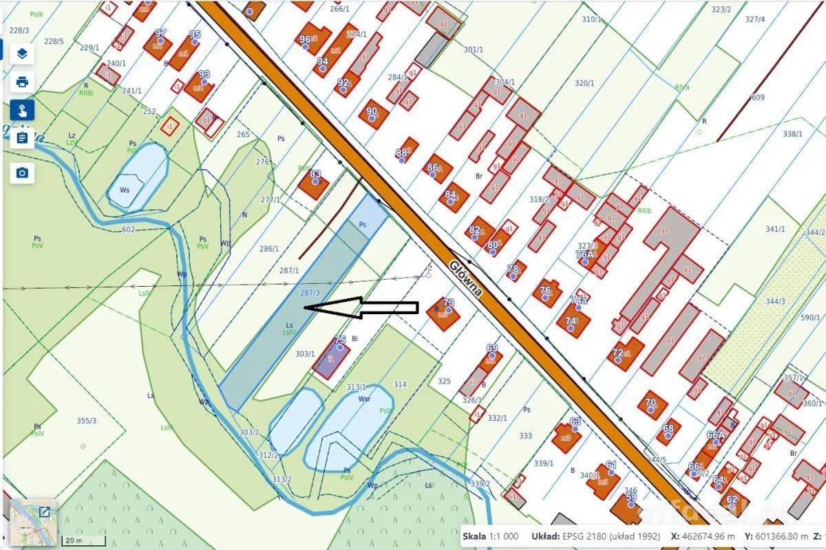 Zdjęcie 2: Działka, 1525 m², Korytów