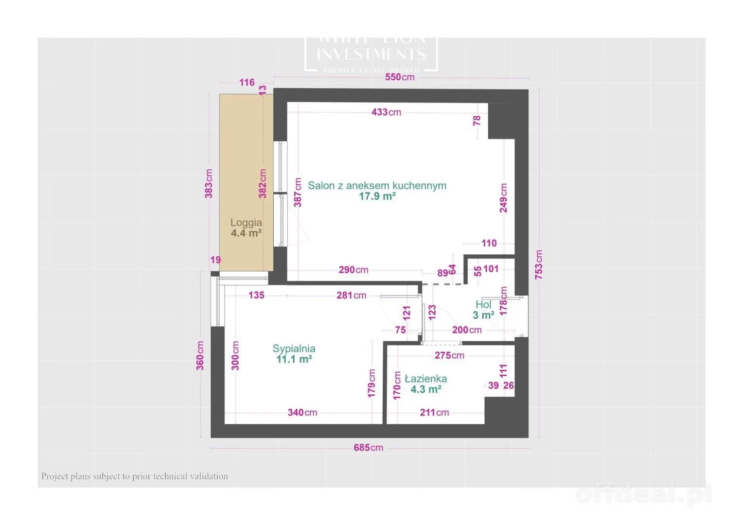 квартира на продаж у Warszawa, Mokotów, Ksawerów | 2-кімн. | 36,36 m²