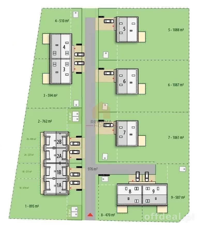 Bliźniak 5 pokoi na działce 510 m2|gotowy