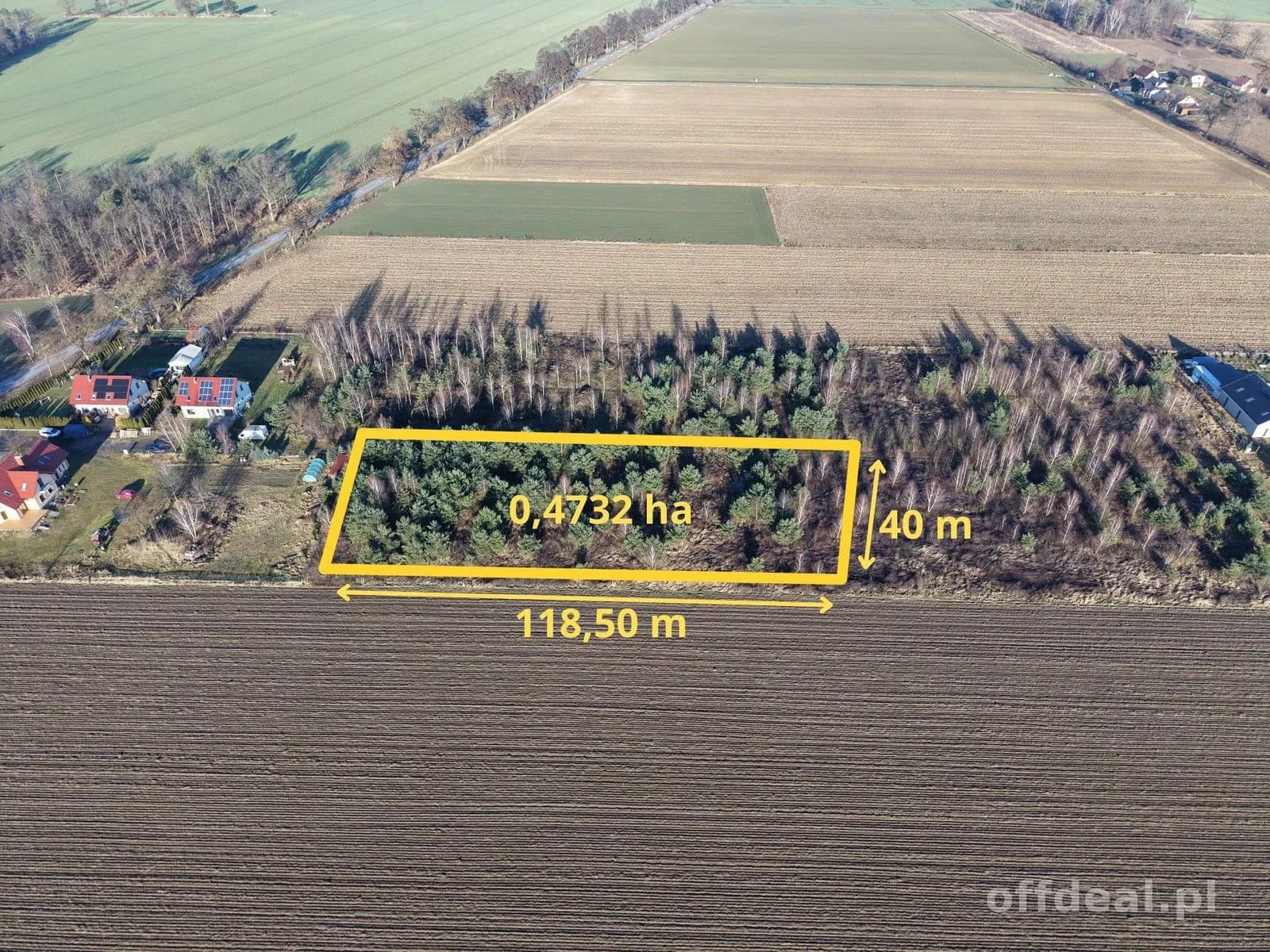 plot for sale in Miodary | 4,732 m²