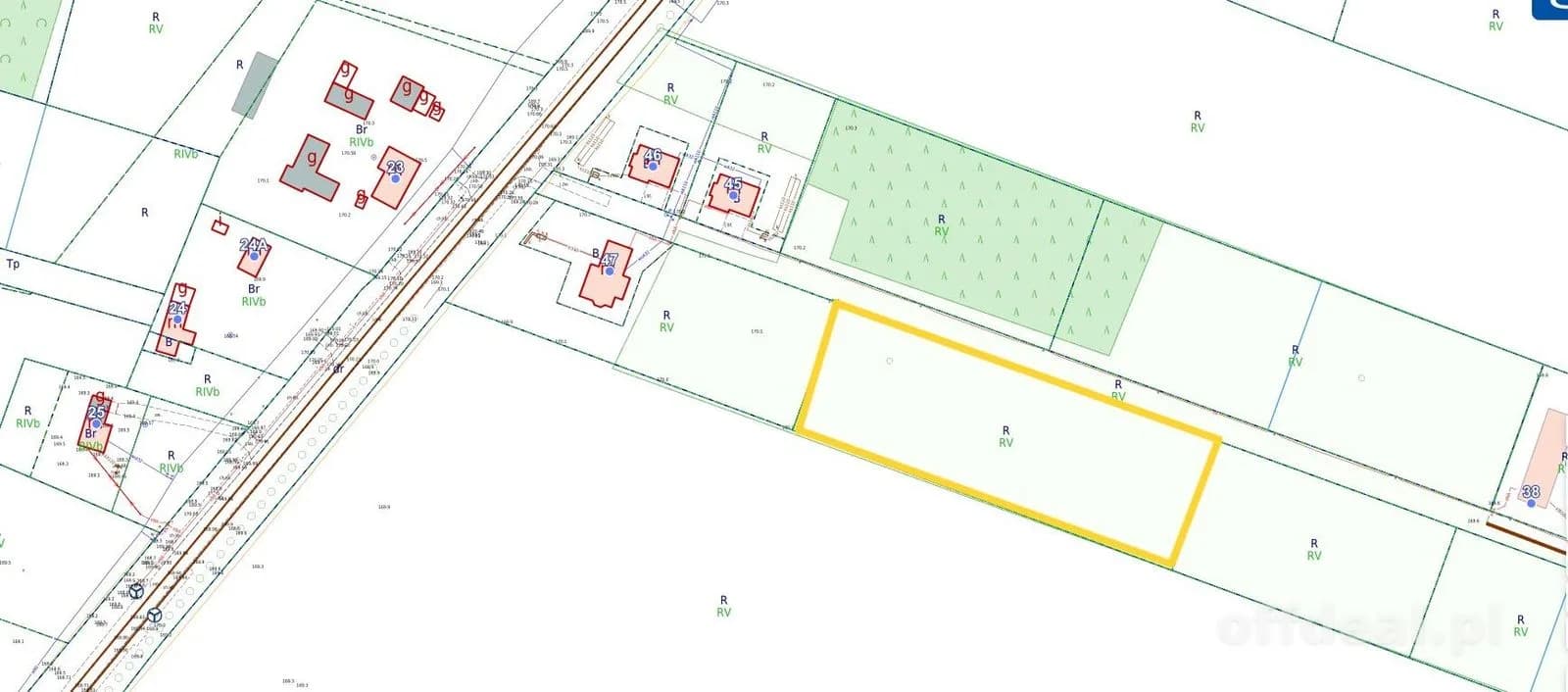 plot for sale in Miodary | 4,732 m²