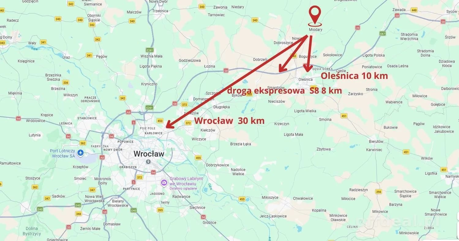 plot for sale in Miodary | 4,732 m²