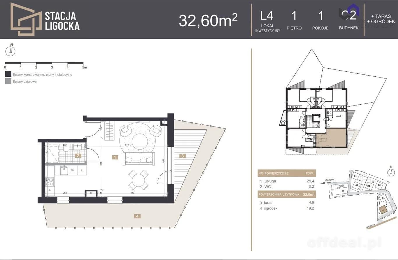 Foto 8: Wohnung, 1 rooms, 33 m², Katowice