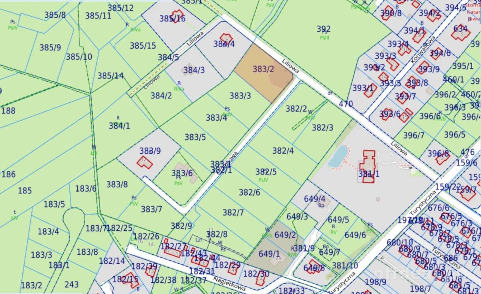 ділянка на продаж у Zieleniewo | 3 594 m²