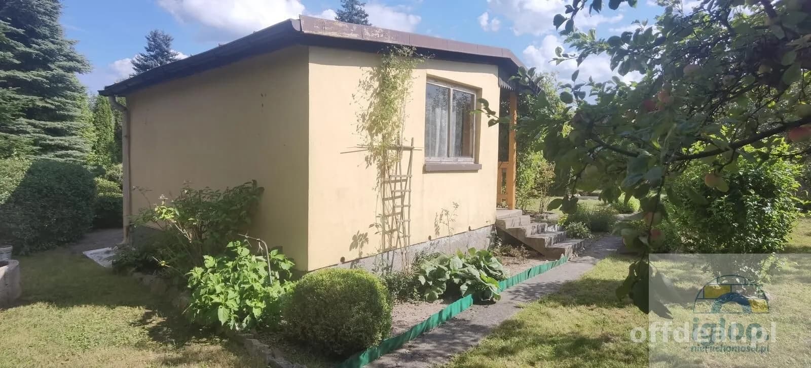 Działka z domkiem ROD Społem, woda i prąd
