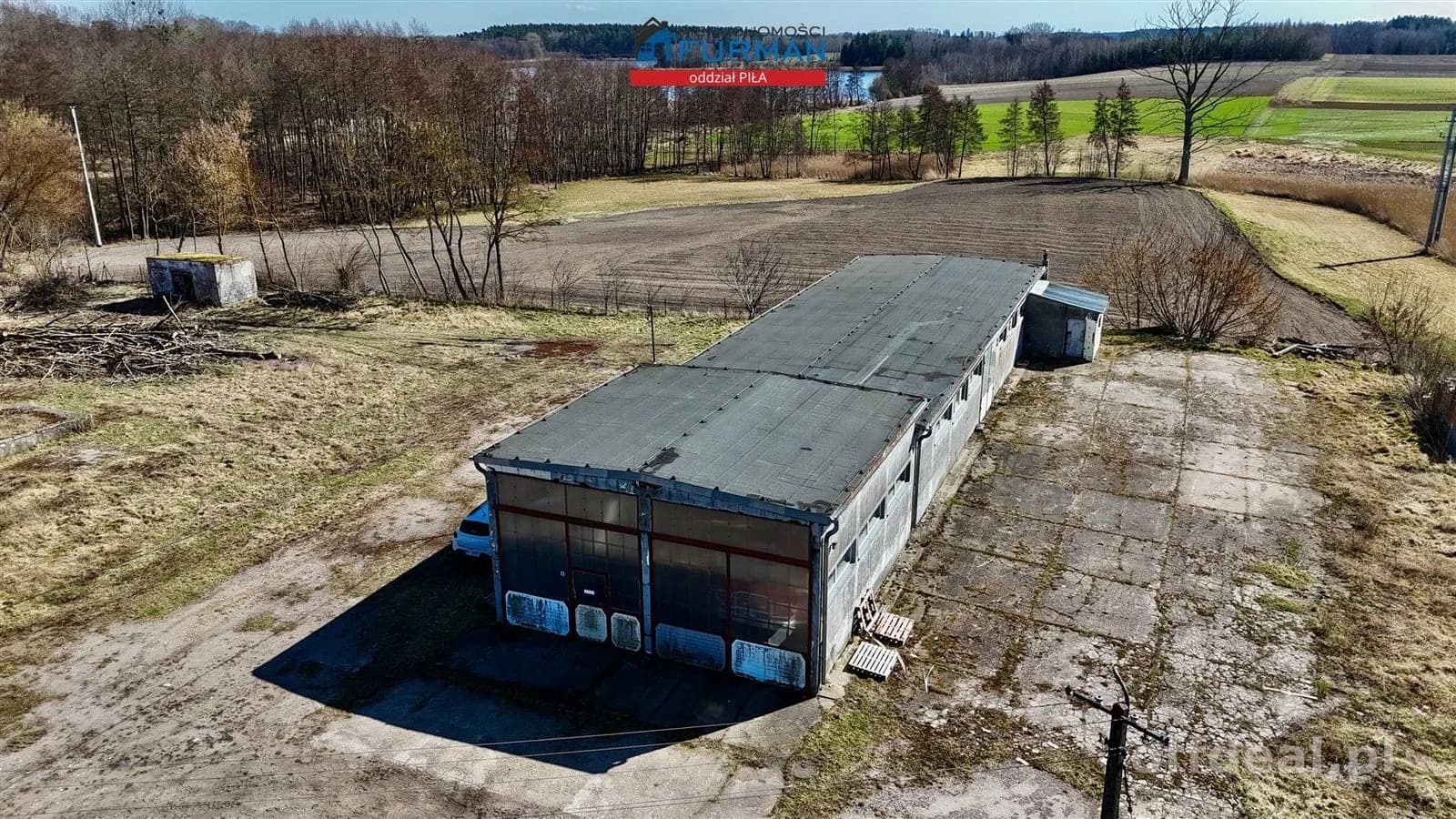 Działka usługowa zabudowana, Luchowo