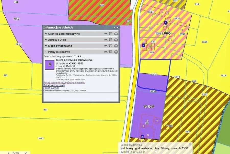 plot for sale in Obroty | 4,015 m²