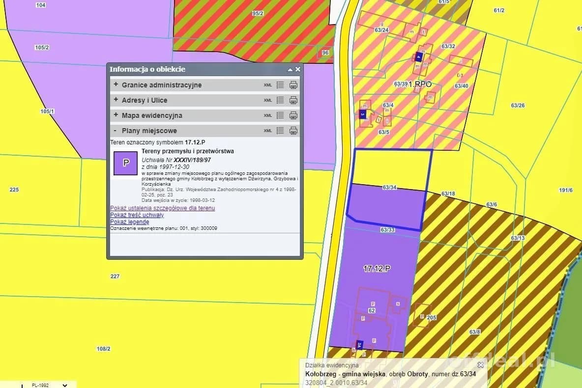 plot for sale in Obroty | 4,015 m²