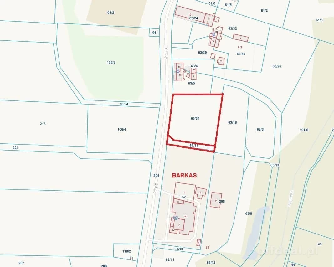plot for sale in Obroty | 4,015 m²