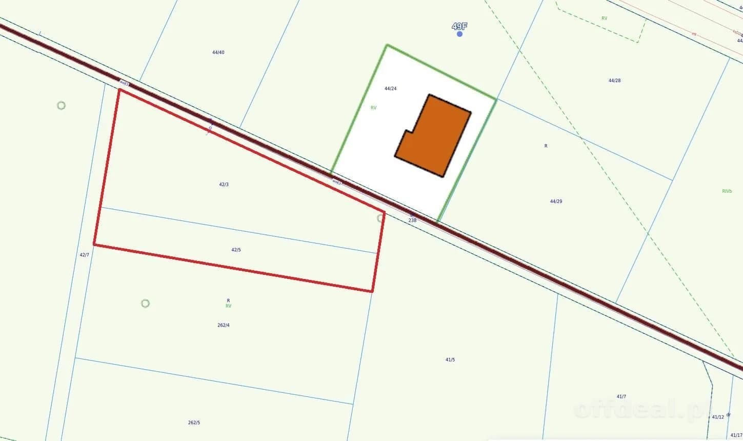 ділянка на продаж у Stary Borek | 2 228 m²