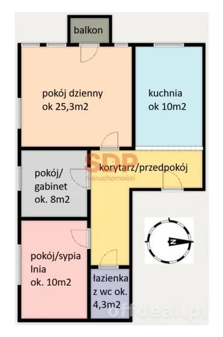 appartement à vendre à Wrocław, Krzyki, Przedmieście Oławskie | 3 pièces | 60,4 m²